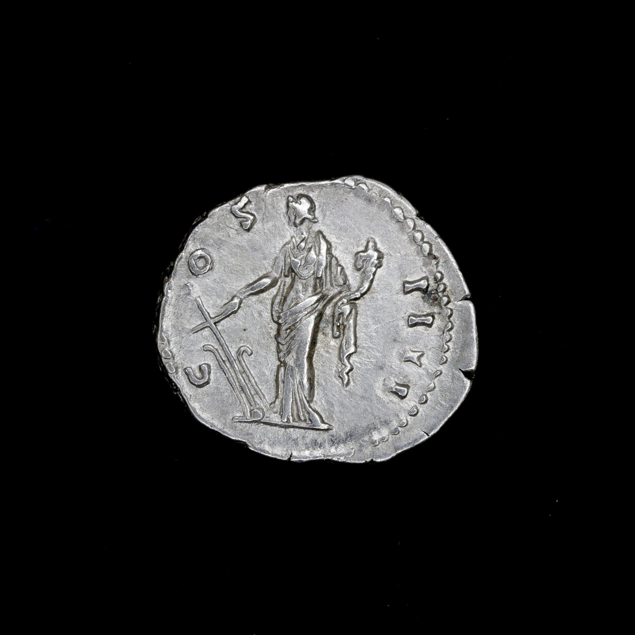 A Roman Empire Silver Coin | AR denarius, Antoninus Pius | Rome mint 148-149 A.D.