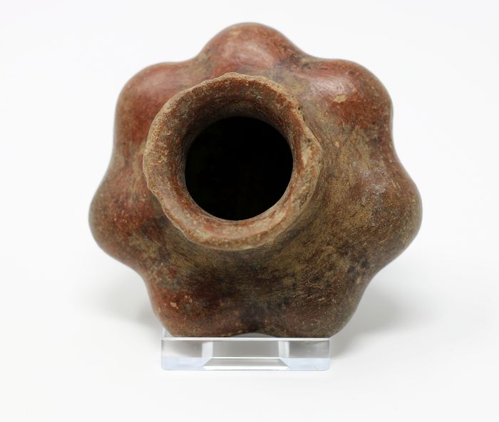 A Pre-Columbian Pottery Red-Ware Lobed Vessel | Mexico c.1st century BC