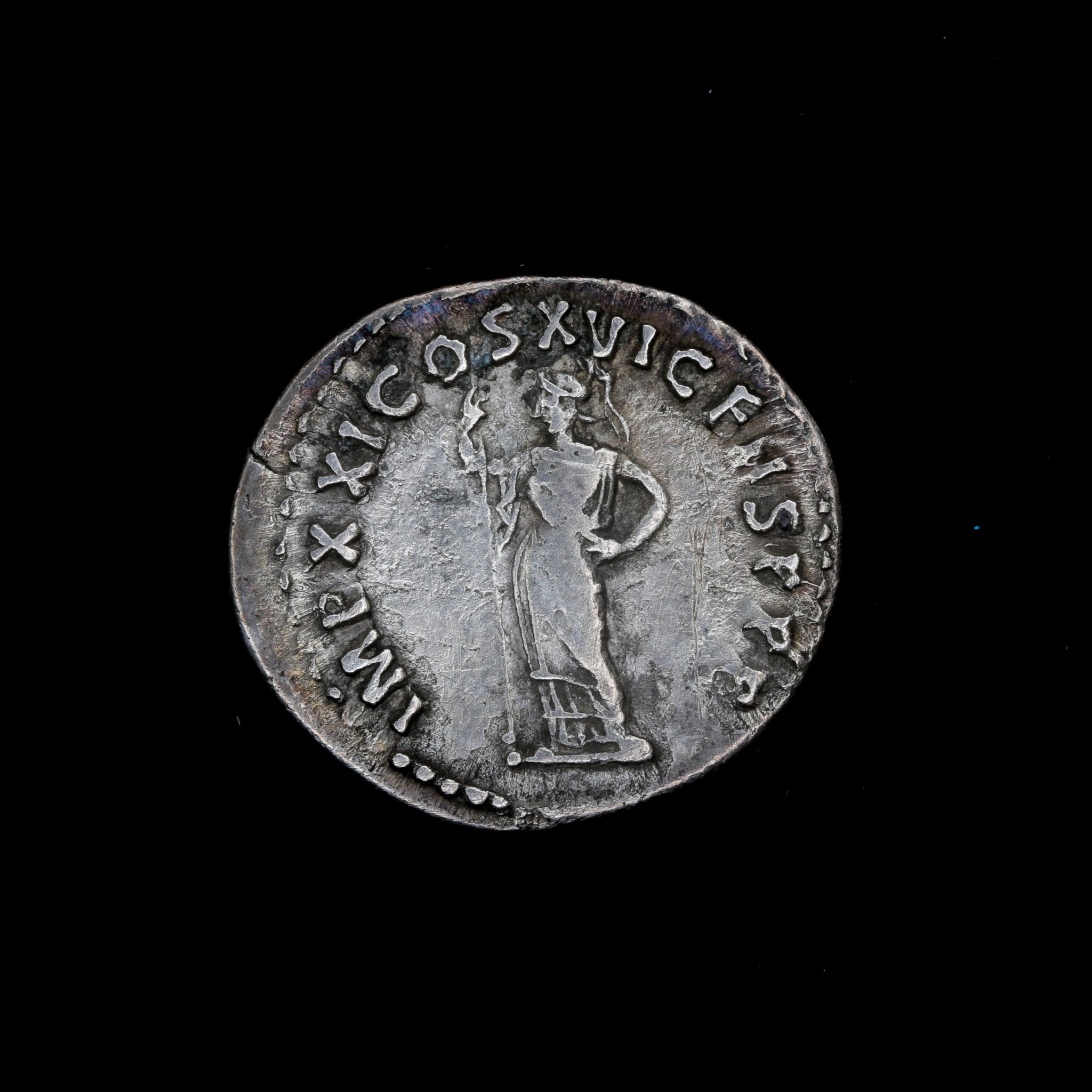 Roman Empire Silver Coin | AR denarius, Domitianus | Rome 92 A.D.