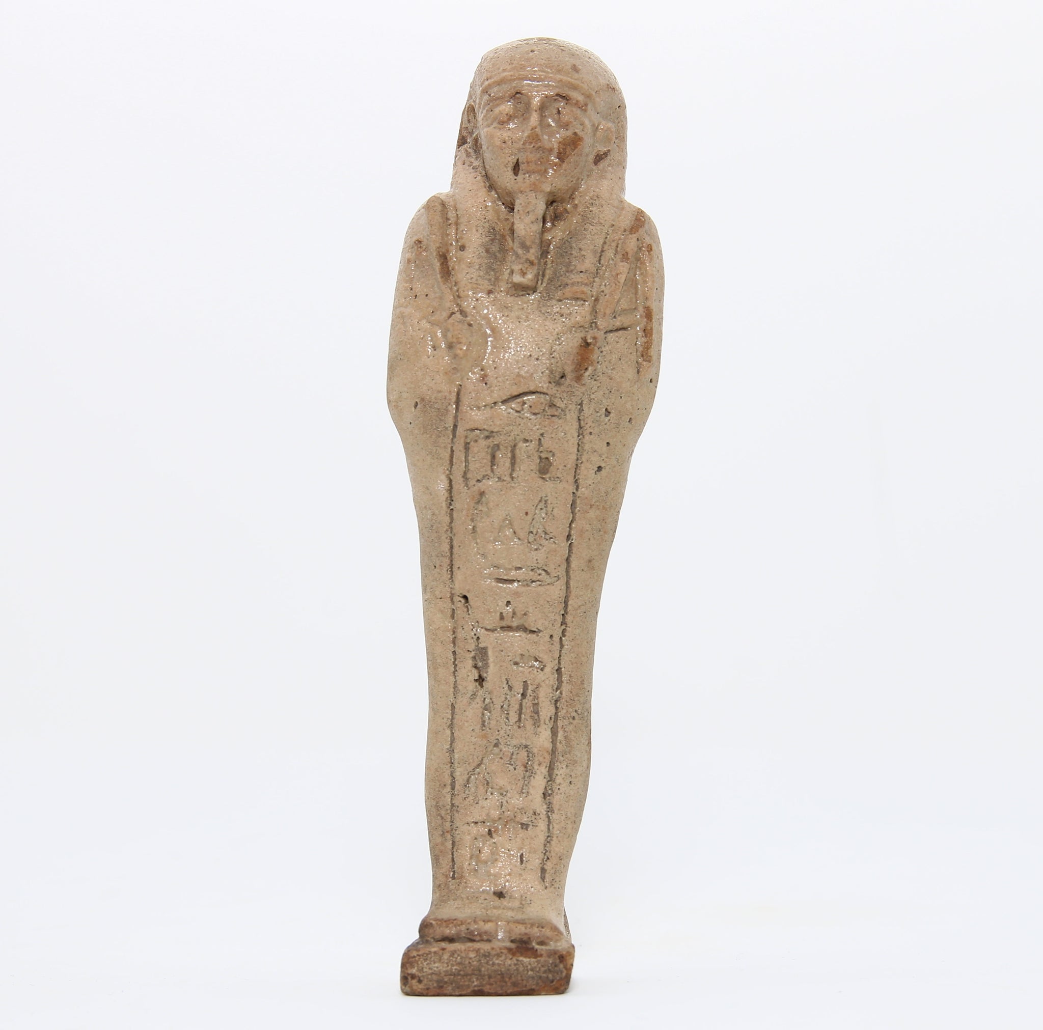 A faience shabti figure with incised inscription | Egypt, Late Dynastic Period c. 380-343 BC