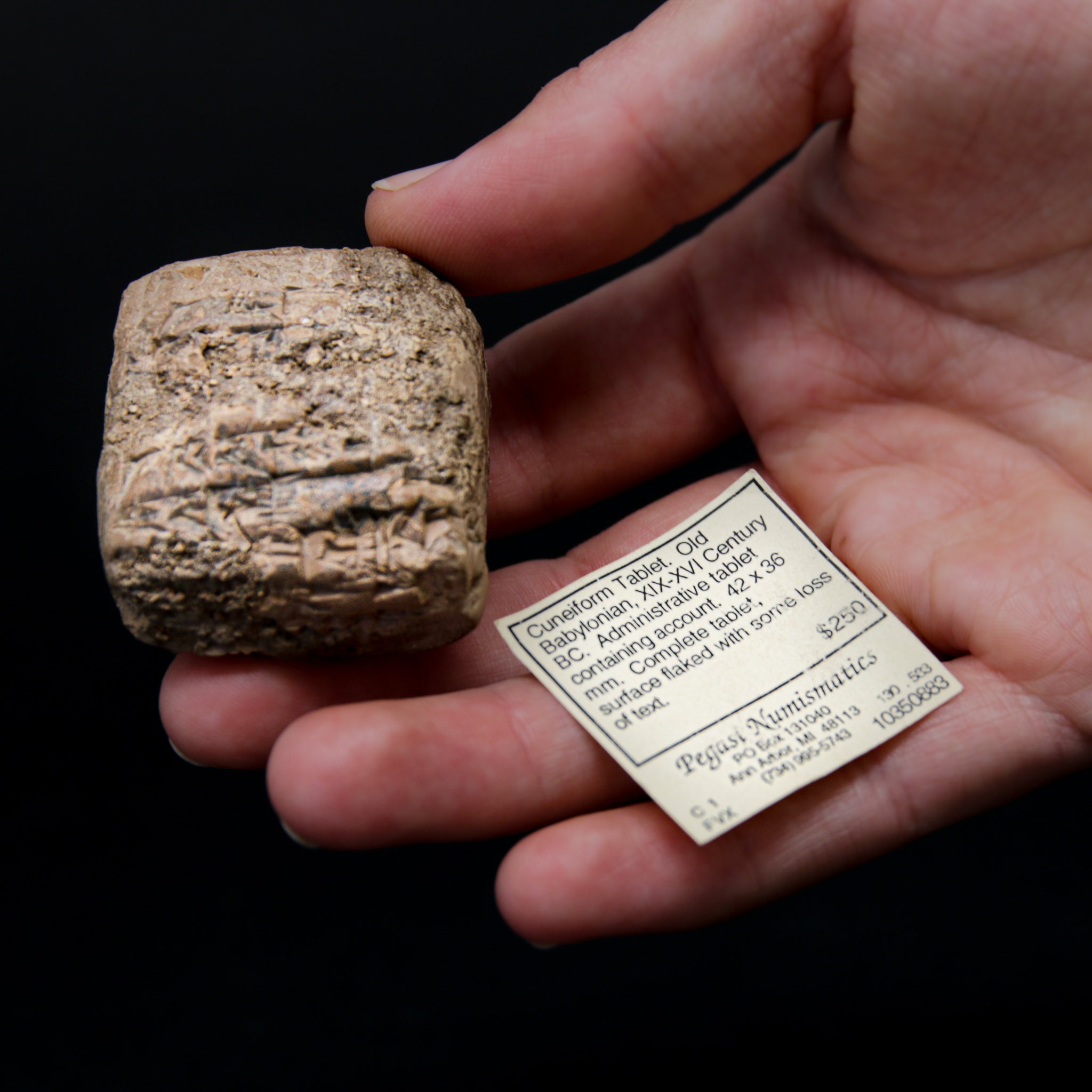 A Cuneiform Clay Inscription Tablet | Mesopotamia, Old Babylonian, 20t ...