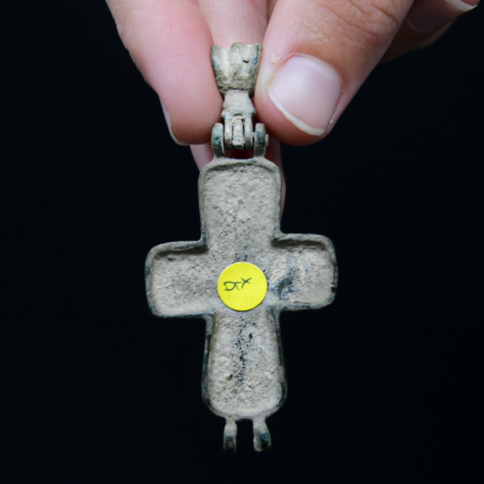 A Byzantine Reliquary Cross with an image of the virgin Mary | Byzantine c. 1200 AD