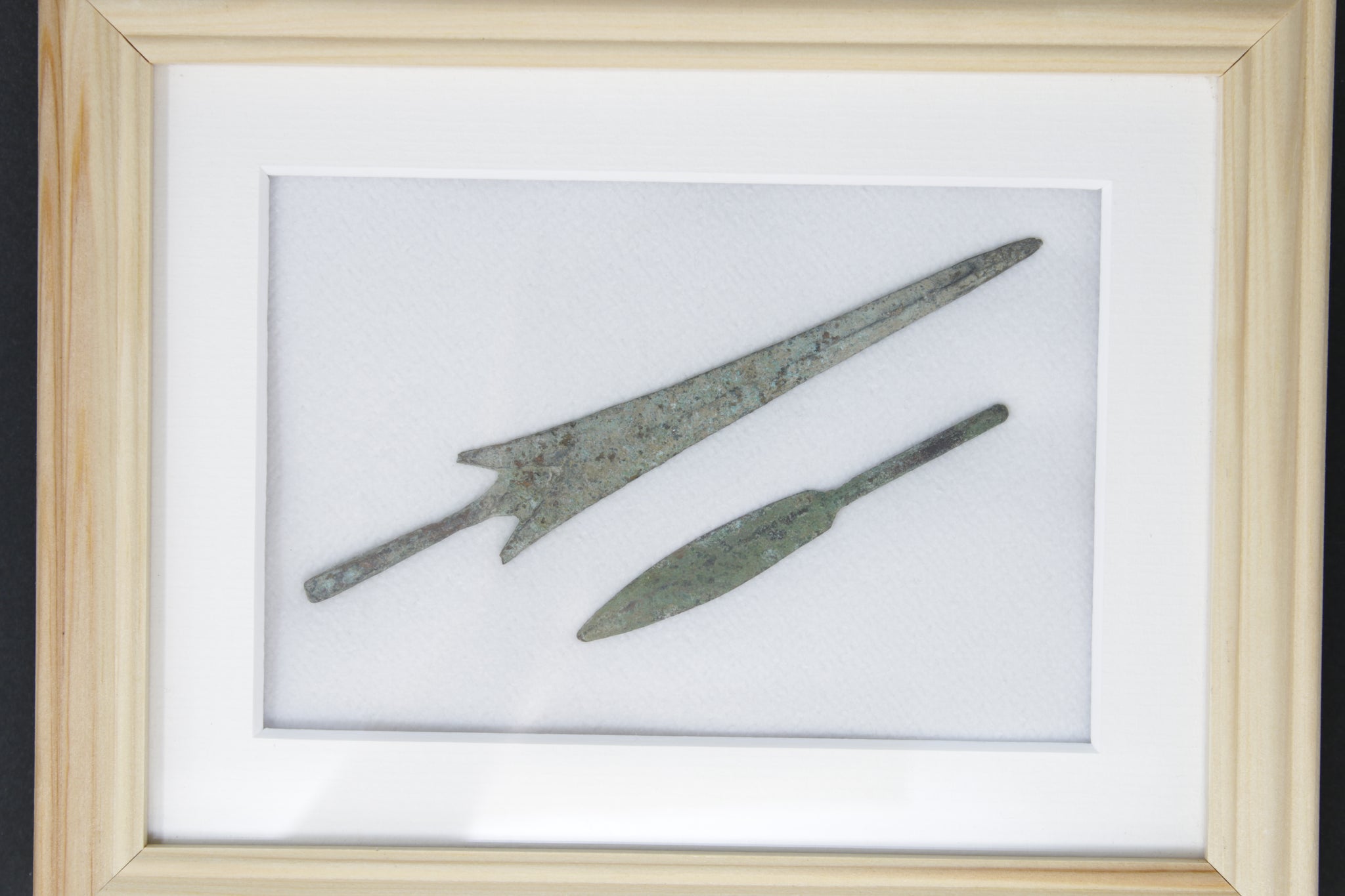 Greek Bronze Arrowheads | Framed Wall Display | 4th Century BC