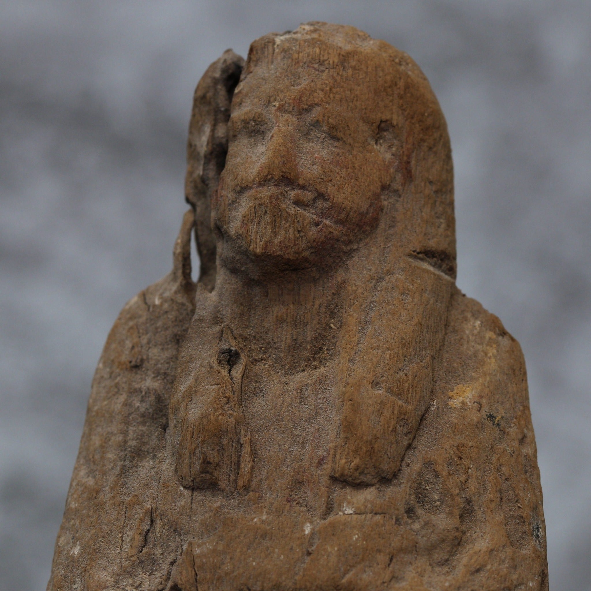 A wooden carved shabti figure | Egypt, New Kingdom, late 2nd Millennium BC